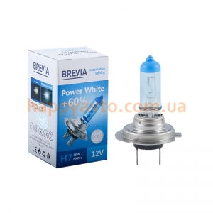 Автолампа BREVIA H7 Power White +60% 4300K  (12070PWC)